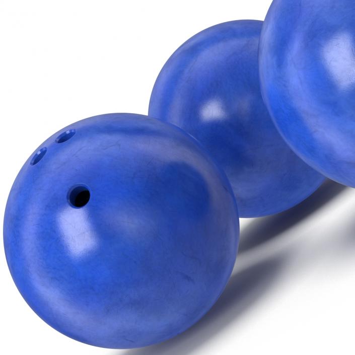 Bowling Ball Blue 3D