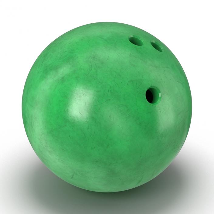 3D Bowling Ball Green model