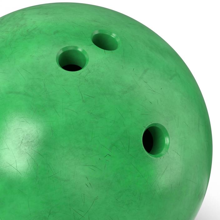 3D Bowling Ball Green model