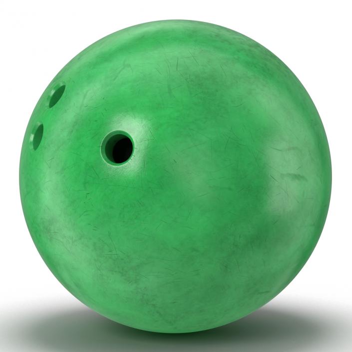 3D Bowling Ball Green model