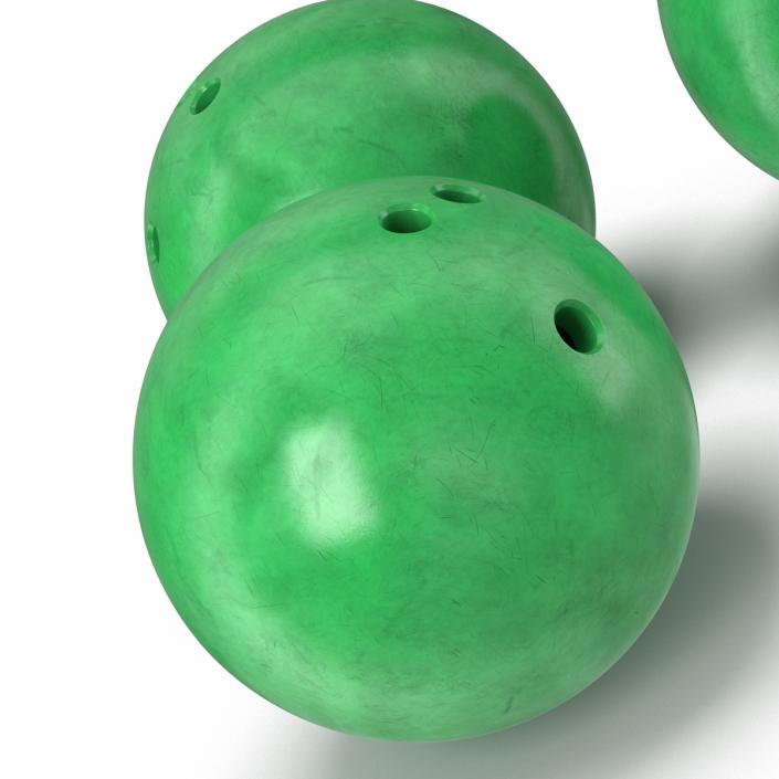 3D Bowling Ball Green model