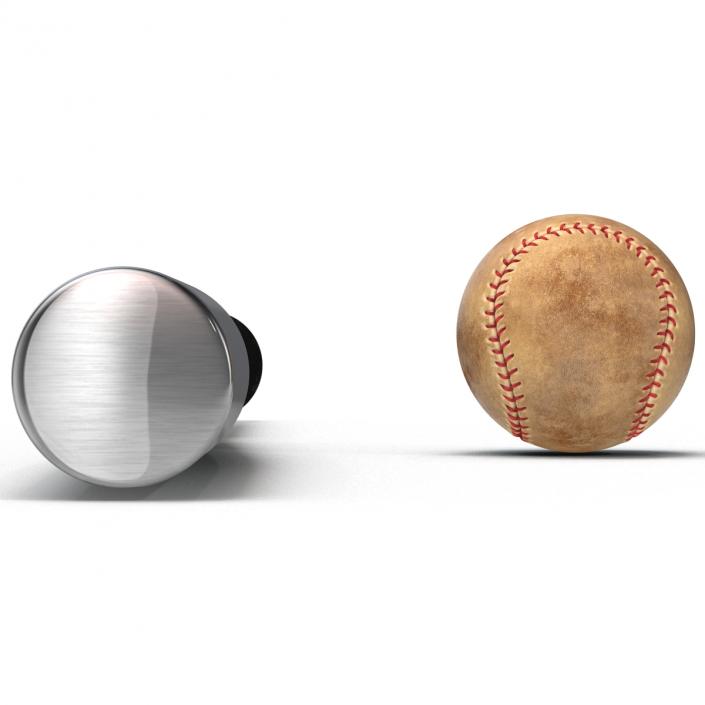 3D Baseball and Metal Baseball Bat