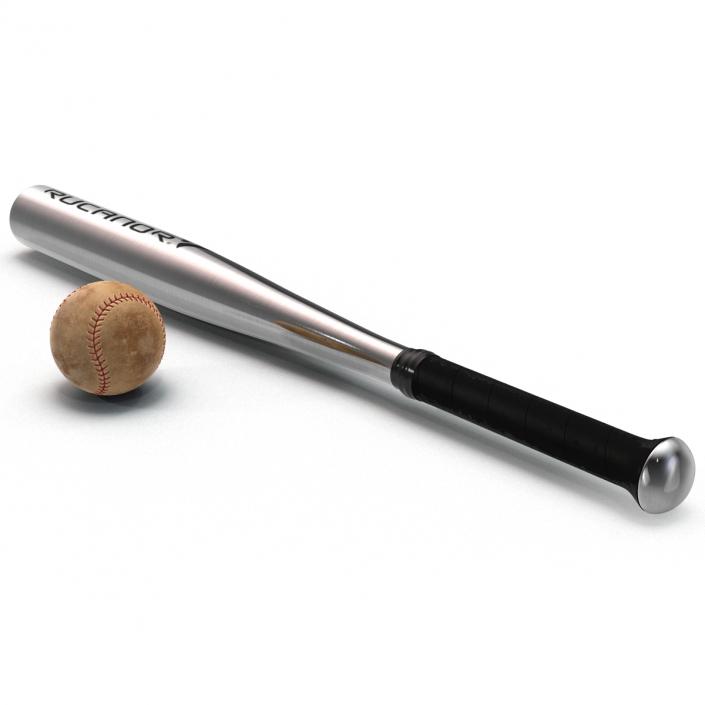 3D Baseball and Metal Baseball Bat