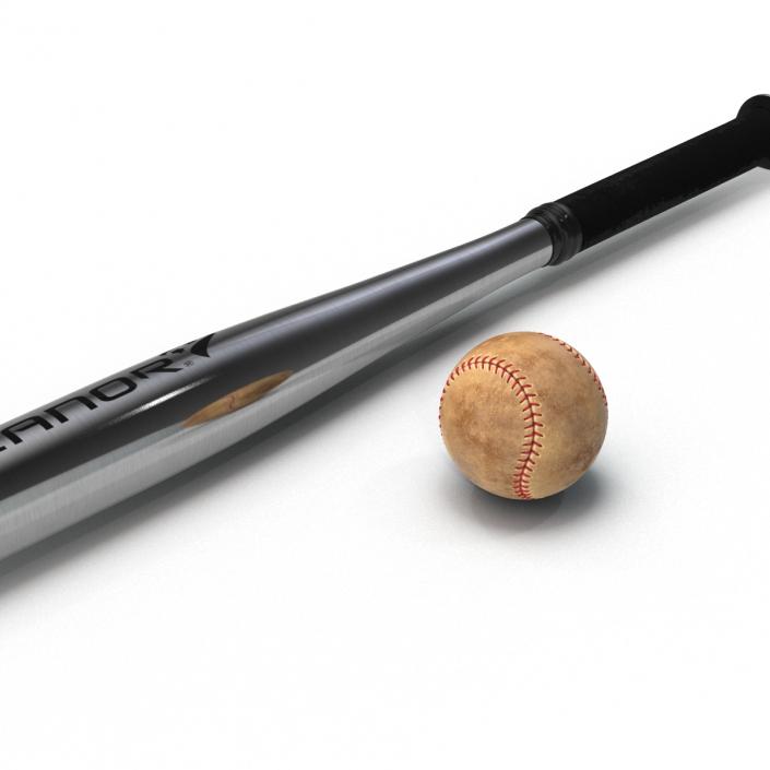 3D Baseball and Metal Baseball Bat