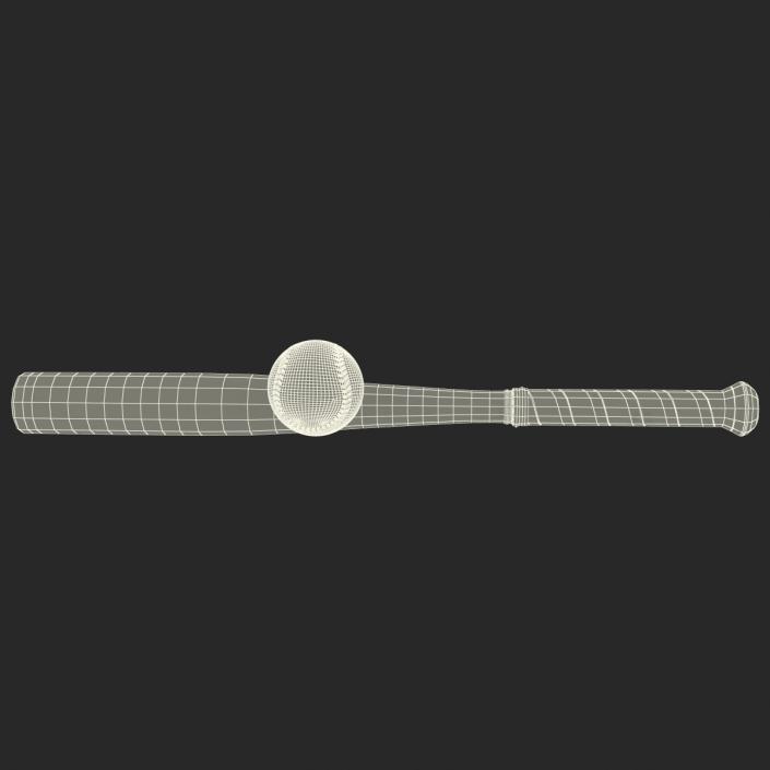 3D Baseball and Metal Baseball Bat