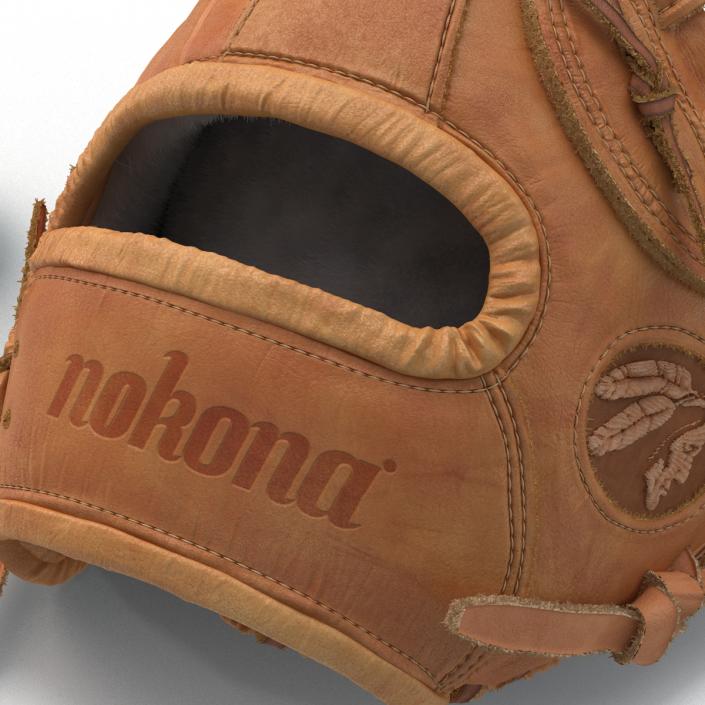 3D Baseball Glove And Ball model