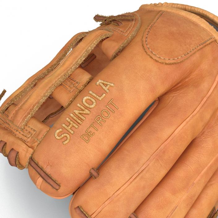 3D Baseball Glove And Ball model