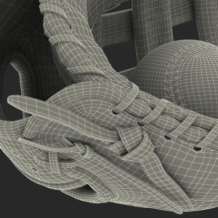 3D Baseball Glove And Ball model