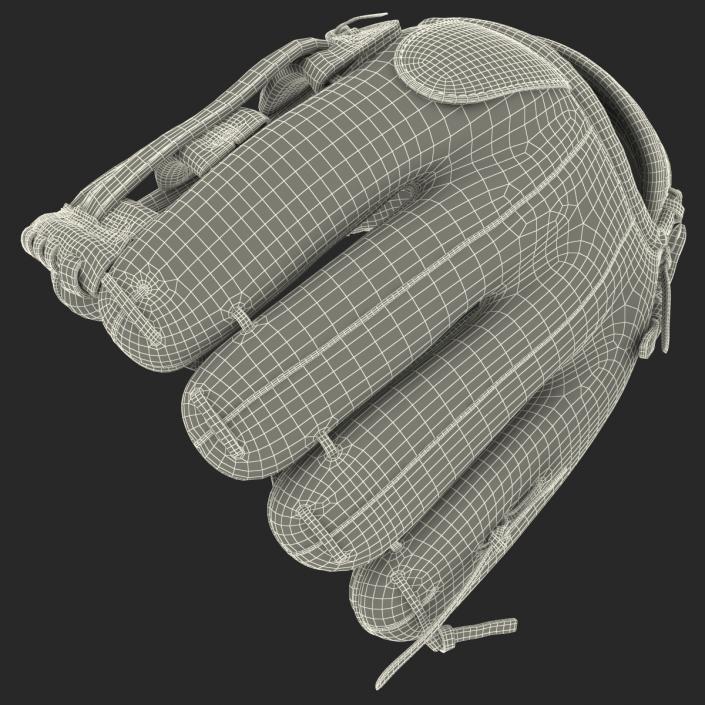 3D Baseball Glove And Ball model