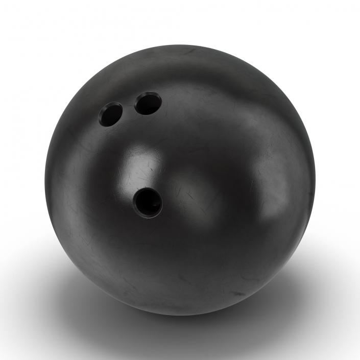 3D Bowling Ball Black model