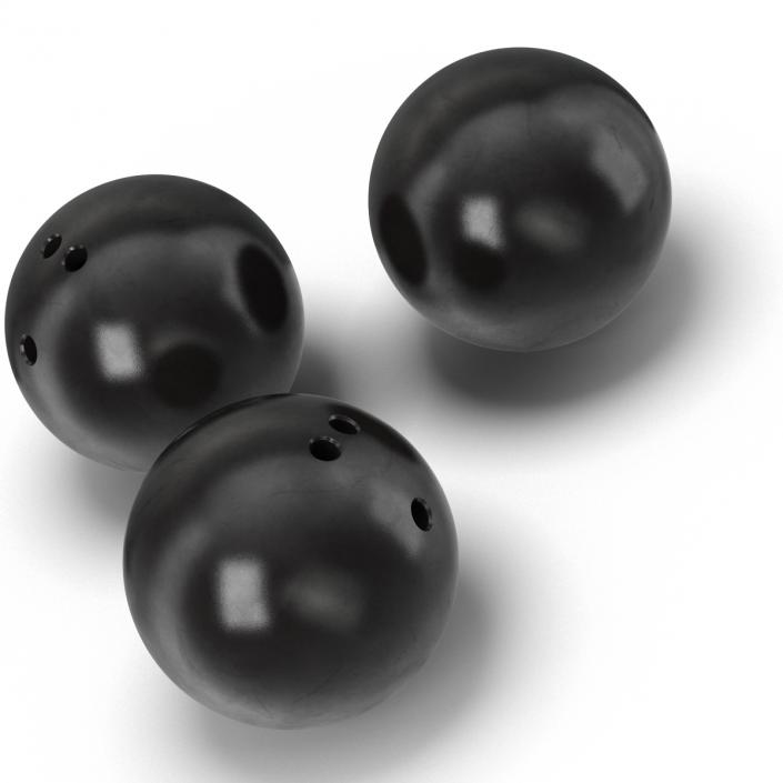 3D Bowling Ball Black model