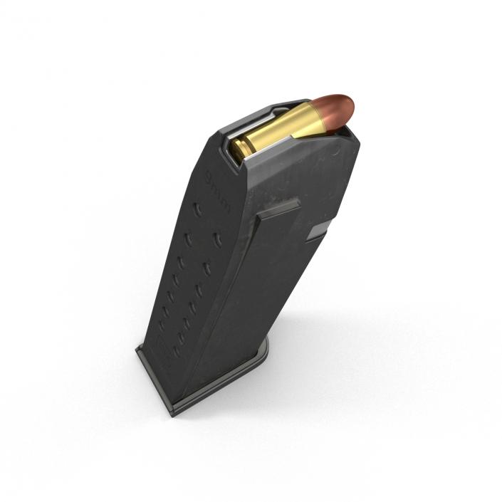 3D model 9mm Ammo Clip 2