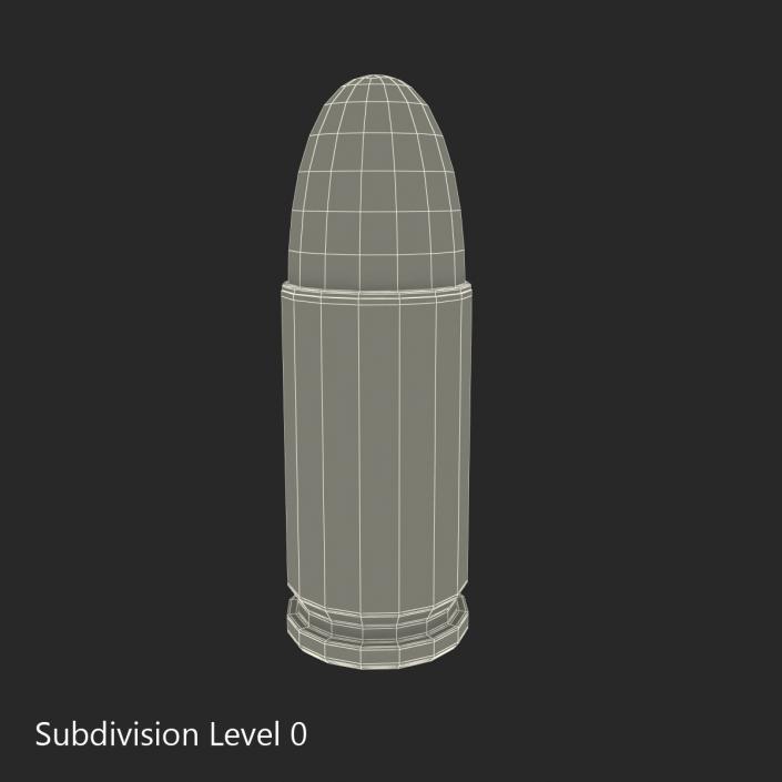 3D model 9mm Cartridge 2