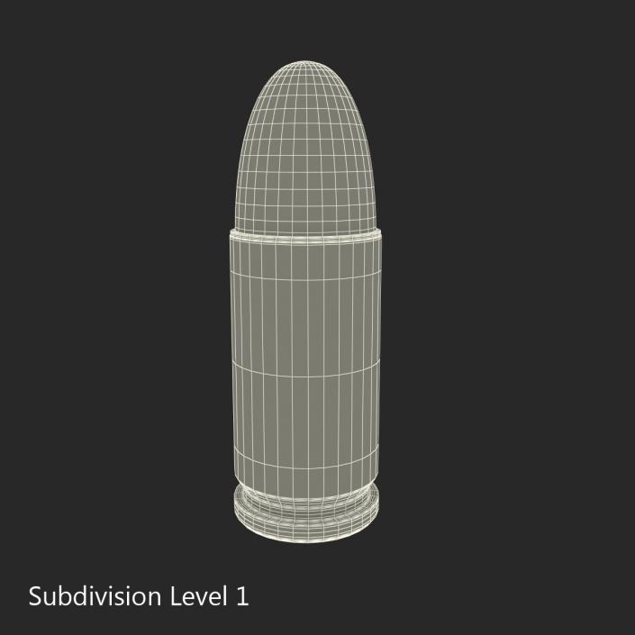 3D model 9mm Cartridge 2