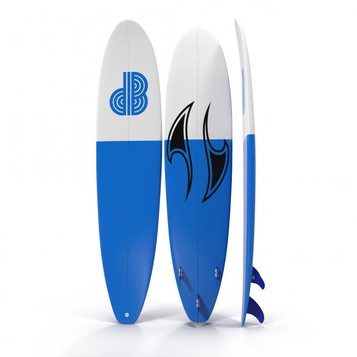 Surfboard Longboard 3D model