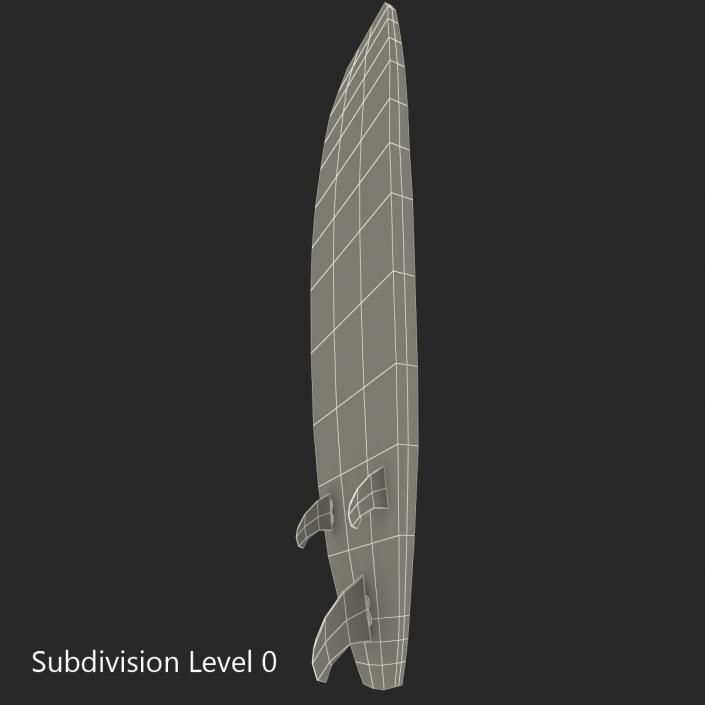 Surfboard Longboard 3D model