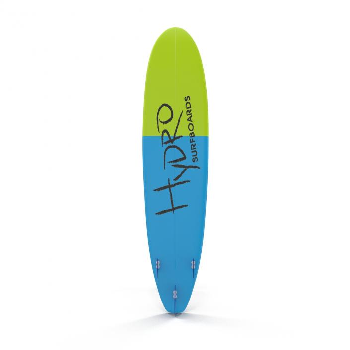 3D Surfboard Longboard 2