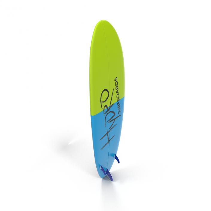 3D Surfboard Longboard 2