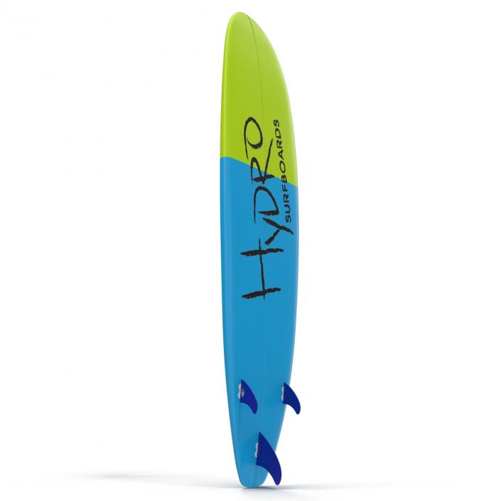 3D Surfboard Longboard 2