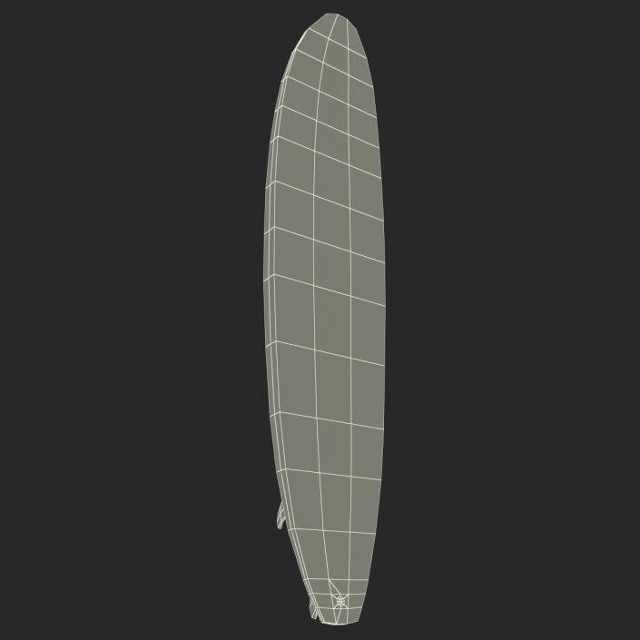 3D Surfboard Longboard 2