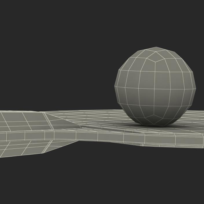 3D model Ping Pong Ball and Paddle