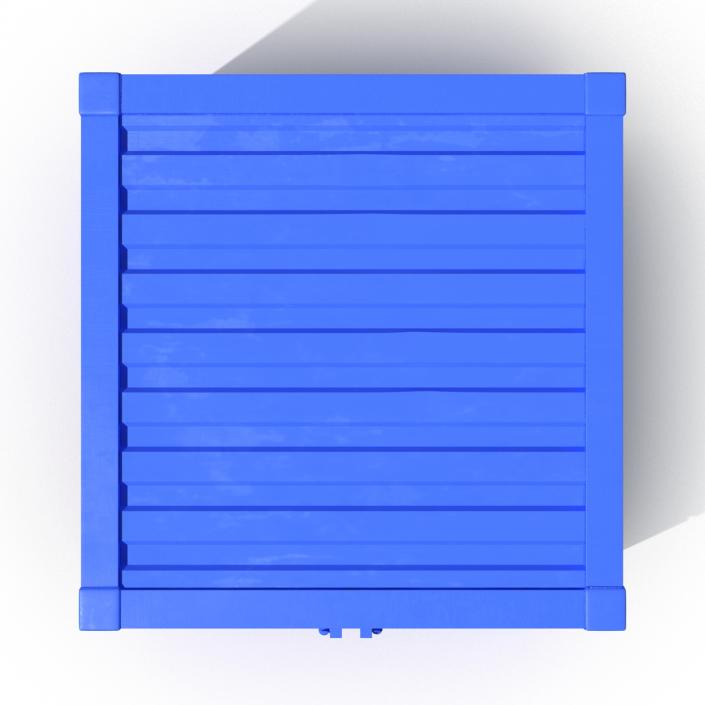 8 ft Storage Container Blue 3D