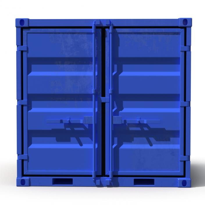 8 ft Storage Container Blue 3D