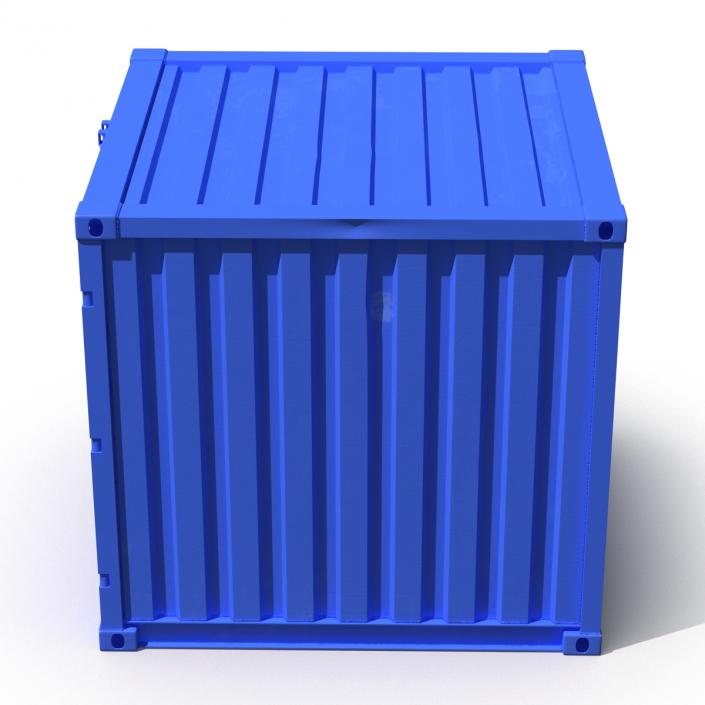 8 ft Storage Container Blue 3D