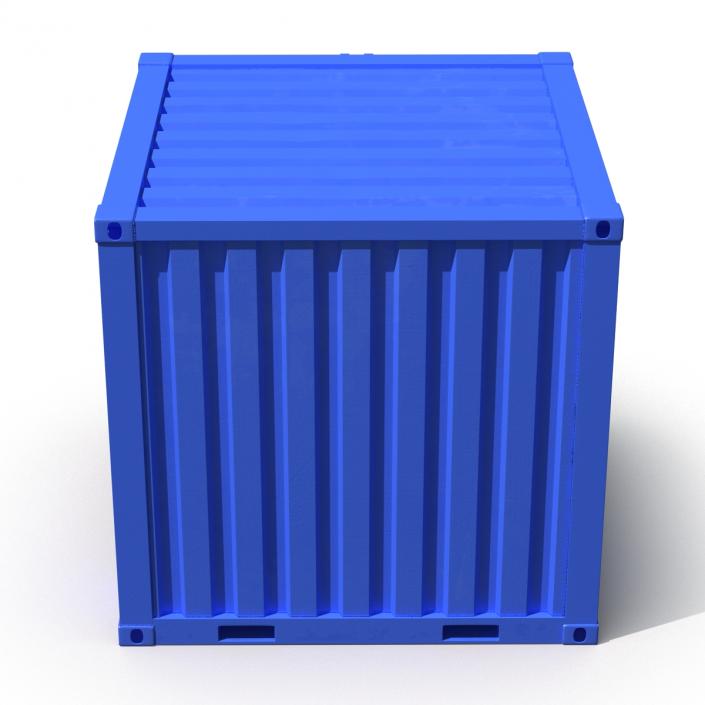 8 ft Storage Container Blue 3D