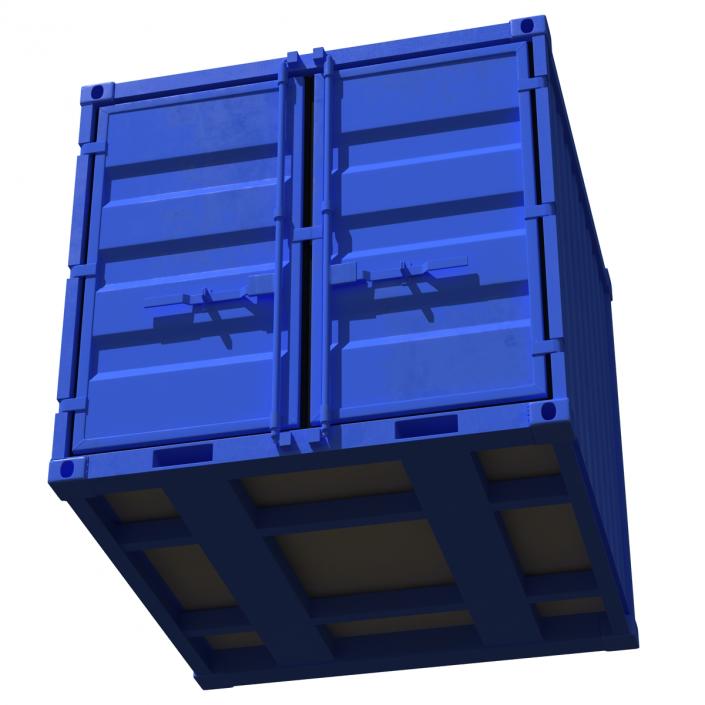 8 ft Storage Container Blue 3D