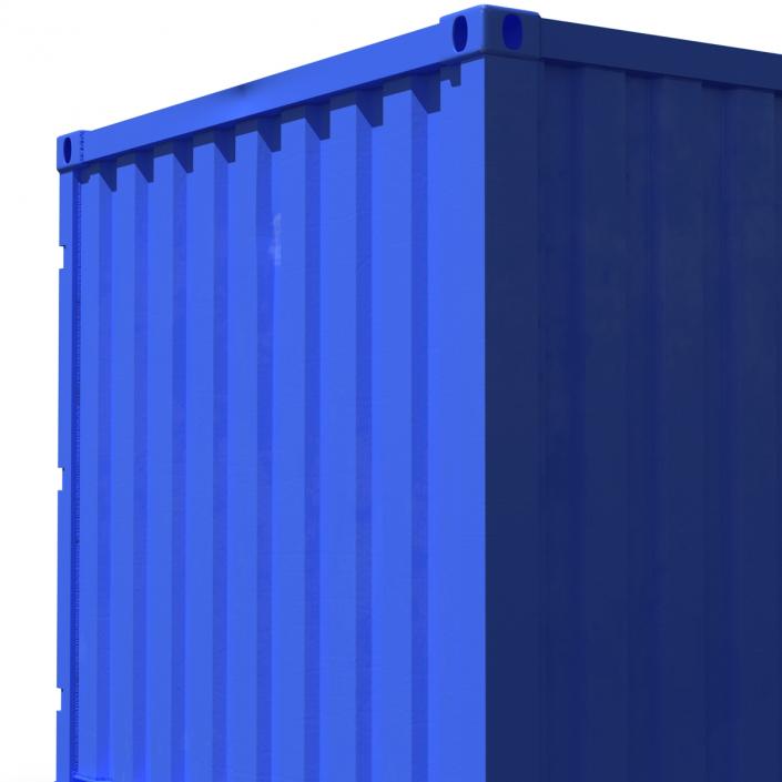 8 ft Storage Container Blue 3D