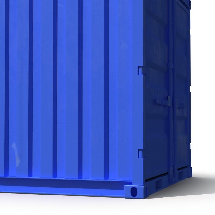 8 ft Storage Container Blue 3D