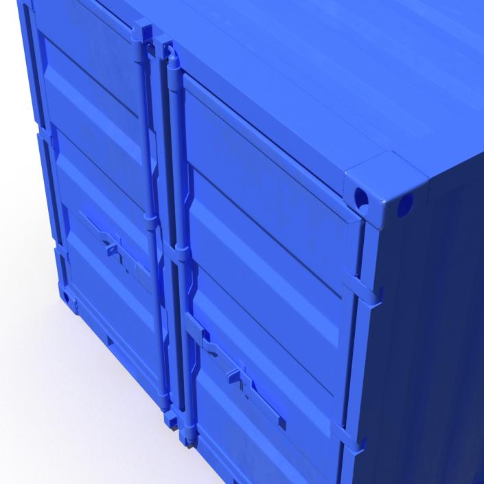 8 ft Storage Container Blue 3D