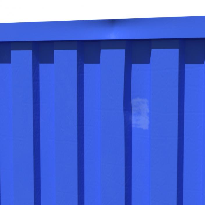 8 ft Storage Container Blue 3D