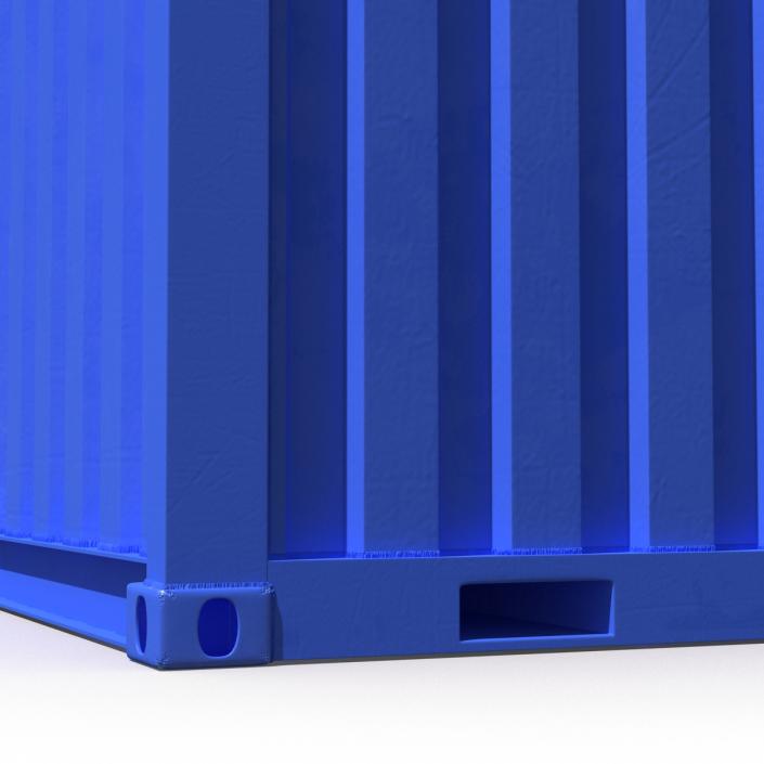 8 ft Storage Container Blue 3D