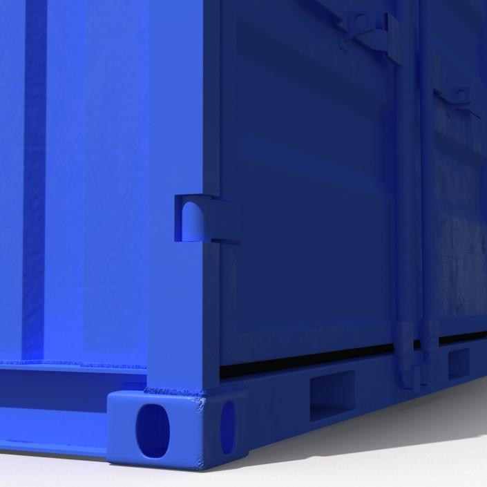 8 ft Storage Container Blue 3D