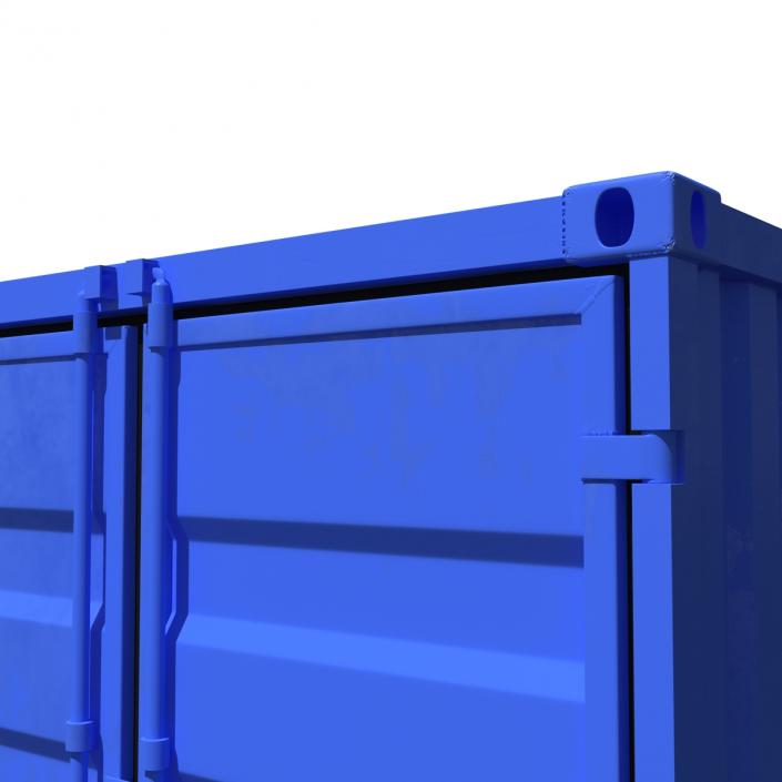 8 ft Storage Container Blue 3D