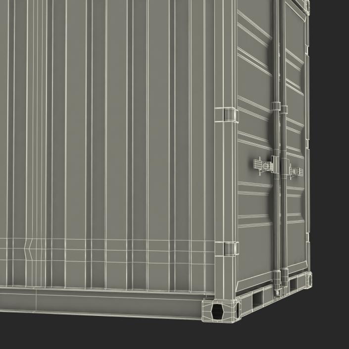 8 ft Storage Container Blue 3D