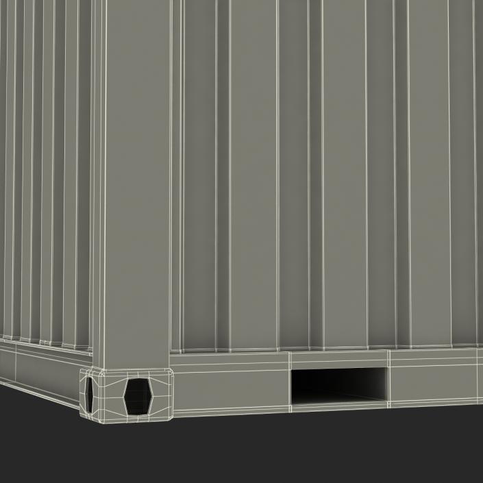 8 ft Storage Container Blue 3D