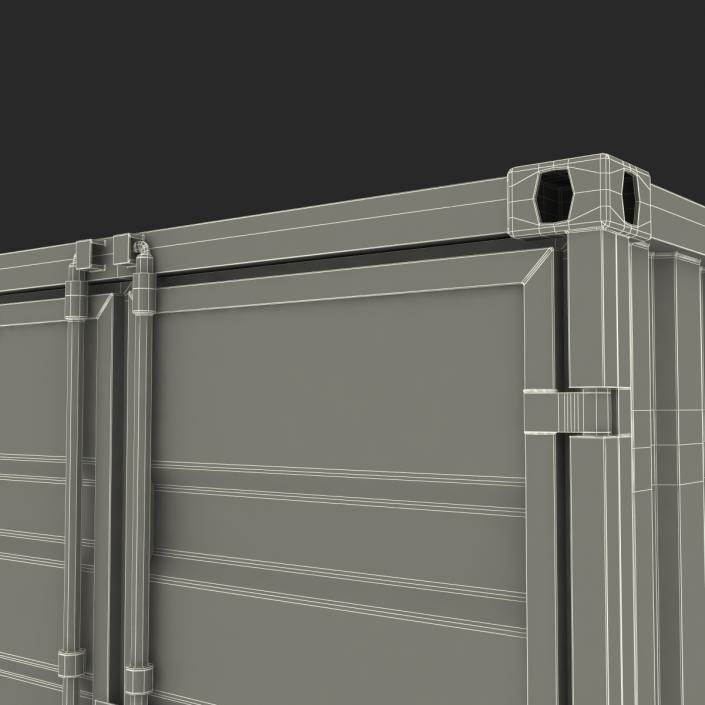 8 ft Storage Container Blue 3D