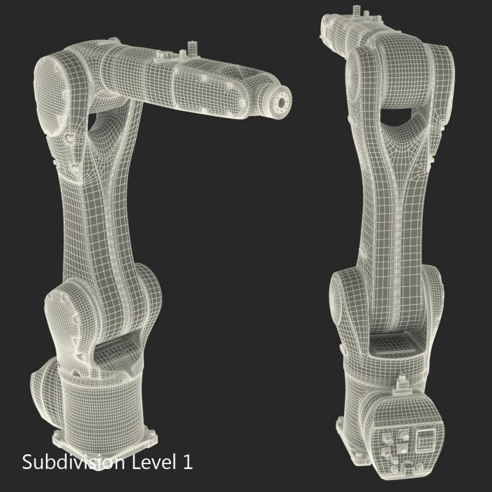 3D Kuka Robot KR 10 R1100 White model