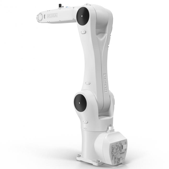 3D Kuka Robot KR 10 R1100 White model