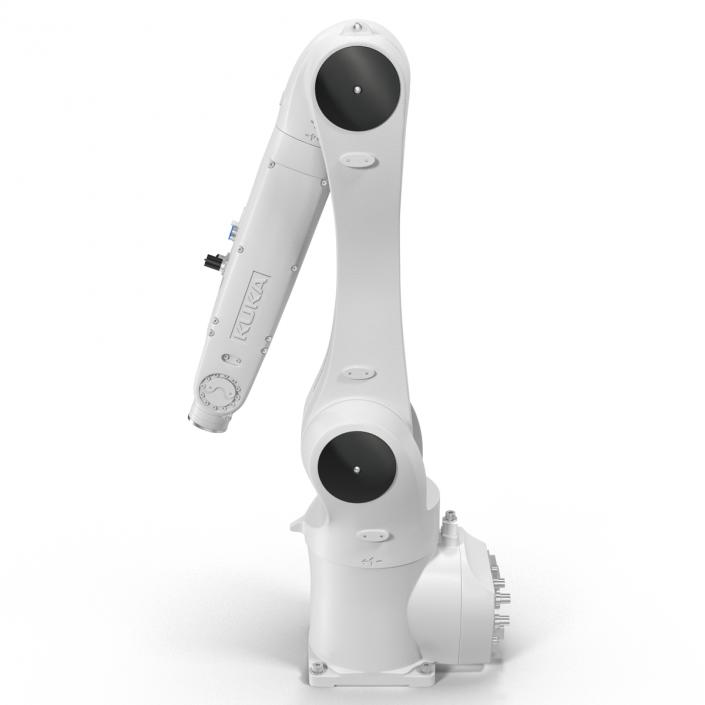 3D model Kuka Robot KR 10 R1100 White Rigged