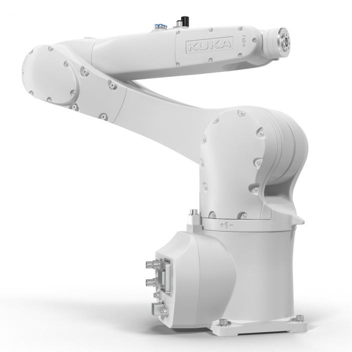 3D model Kuka Robot KR 10 R1100 White Rigged