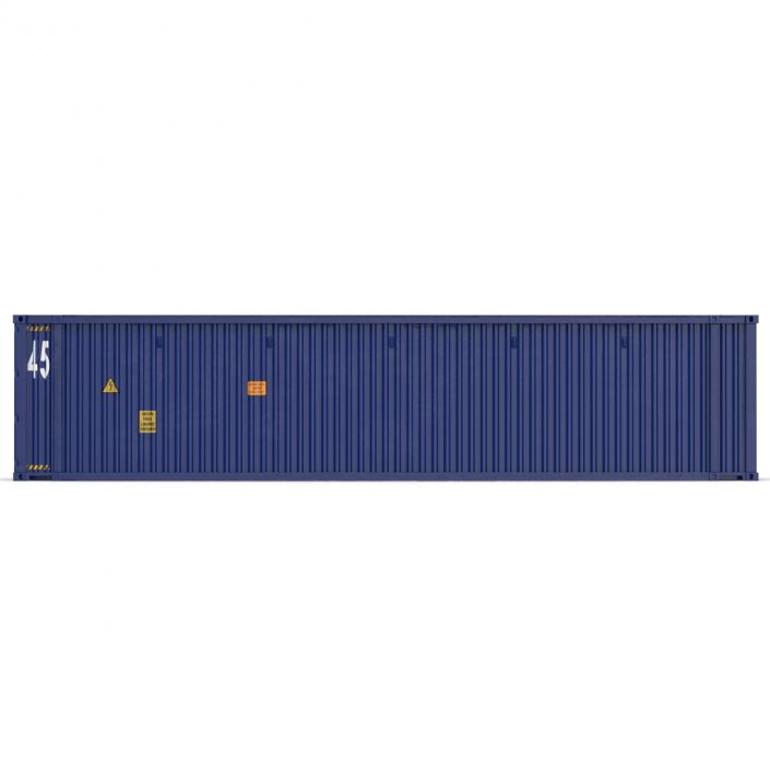 45 ft High Cube Container Blue 2 3D