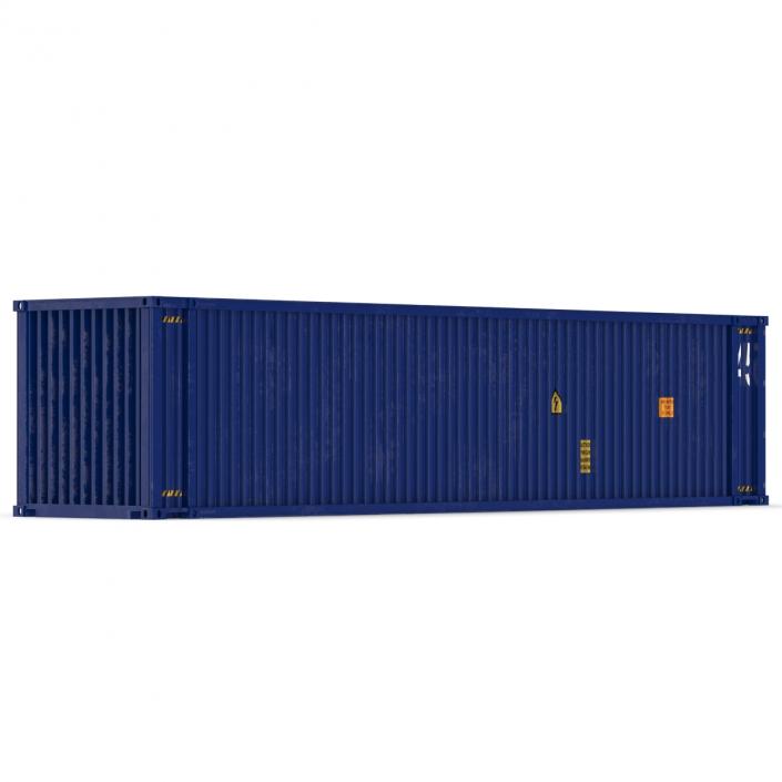 45 ft High Cube Container Blue 2 3D