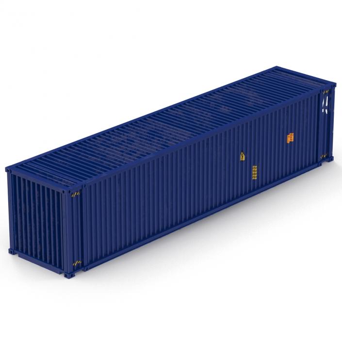 45 ft High Cube Container Blue 2 3D