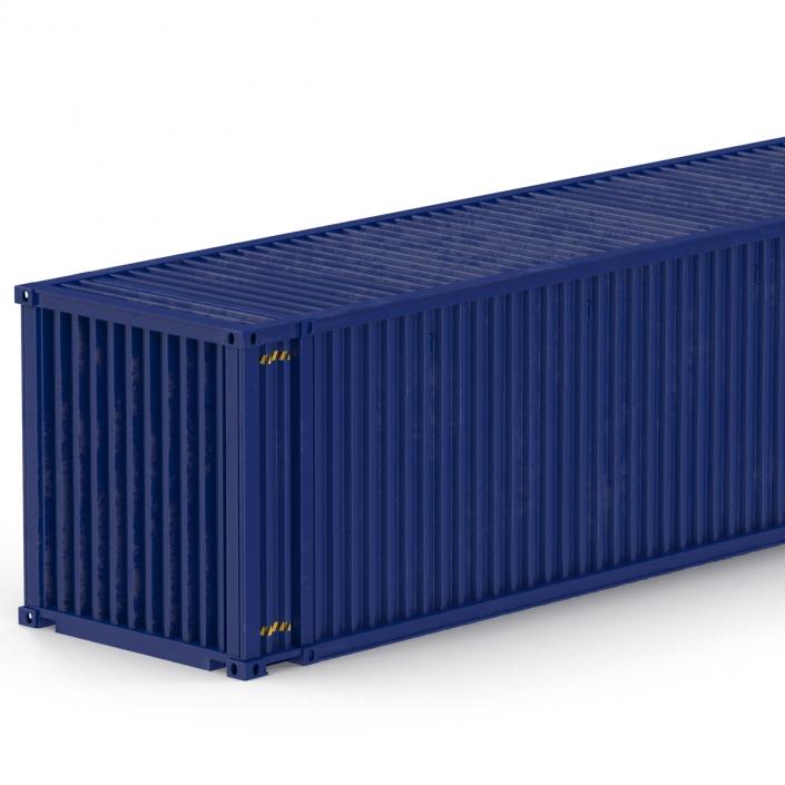 45 ft High Cube Container Blue 2 3D