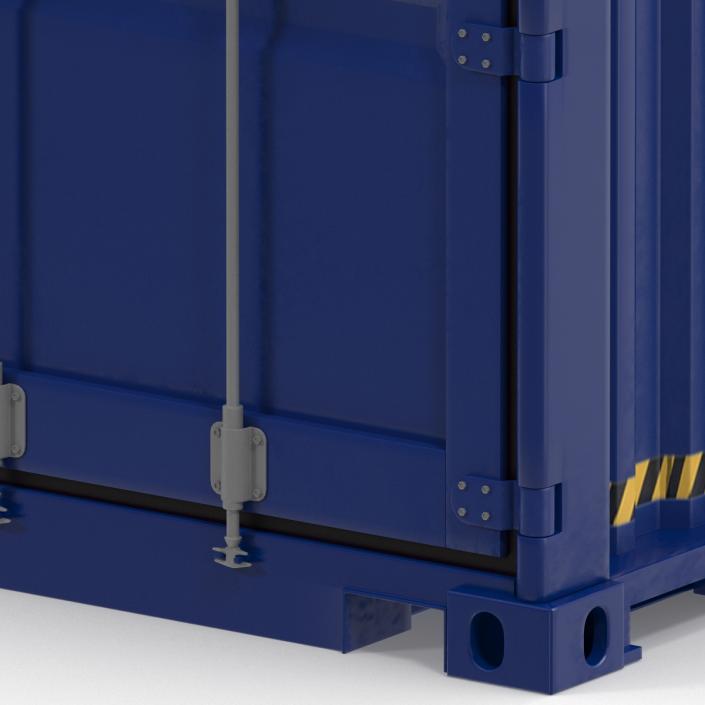 45 ft High Cube Container Blue 2 3D