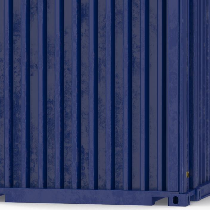 45 ft High Cube Container Blue 2 3D